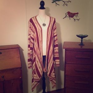 🔴 Knox Rose 3X Cardigan Waterfall Sweater